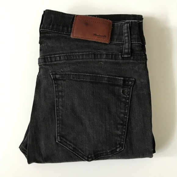 Madewell Denim - Madewell Skinny Skinny Faded Black Ankle Jeans 28